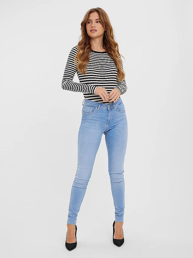 Vero Moda Jean Lux Mr Slim Light Blue Denim Women 5